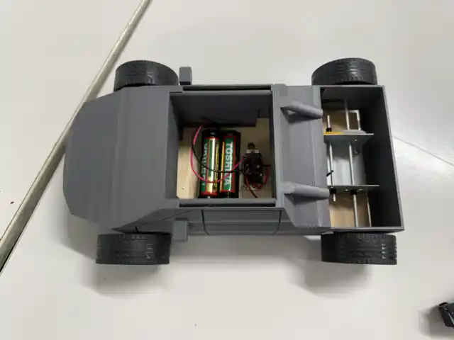 Top view of an example Scorpio-based prototype showing component packaging